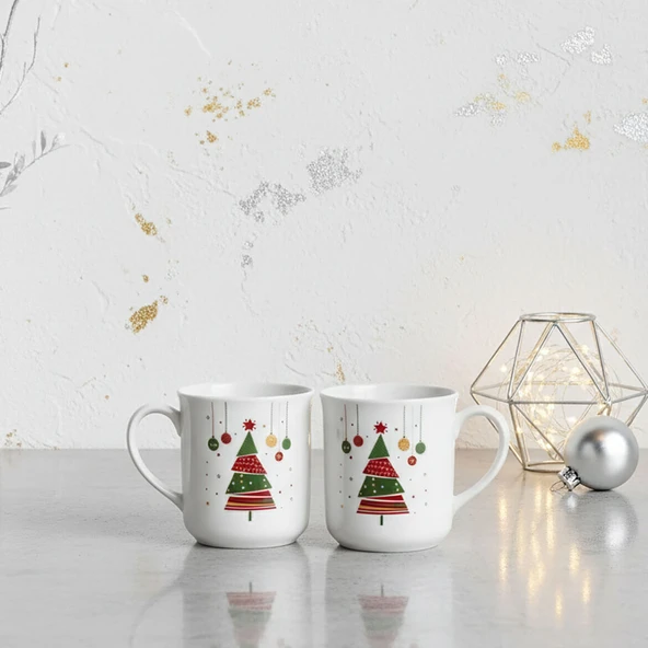 GÜRAL PORSELEN Enternasyonel 2 Kişilik Mug Bardak  6265 - Resim 5