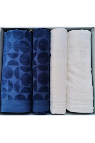 Circular Best Set (HAMAM TAKIMI) Krem-indigo