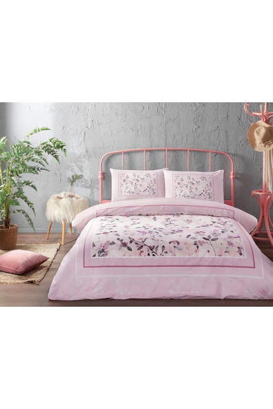 Fleur Rose King Size Nevresim Takımı - 2