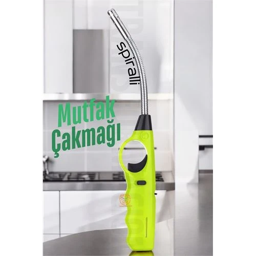 ModaCar Spiralli Mutfak Çakmağı Barbekü Mangal Mum Çakmağı