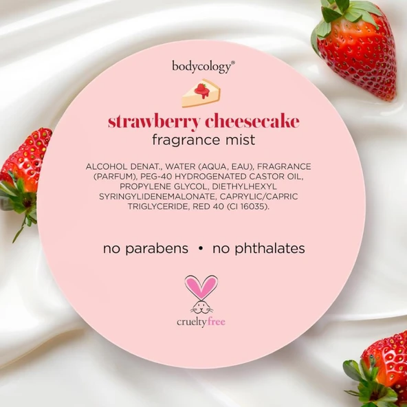 Bodycology Strawberry Cheesecake Fragrance Çilekli Kadın Vücut Spreyi - Resim 7