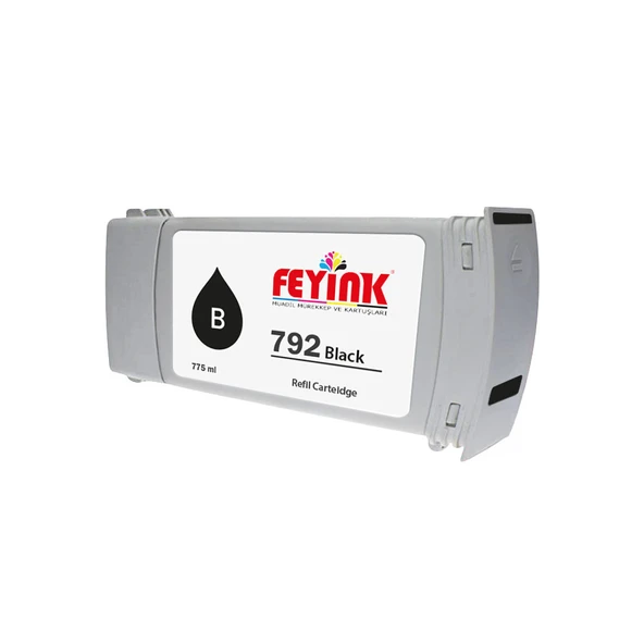 Feyink  Hp Latex 792 Black (B) Orijinal Mürekkep Dolumlu Feyink Kartuş 775ml ürün görseli