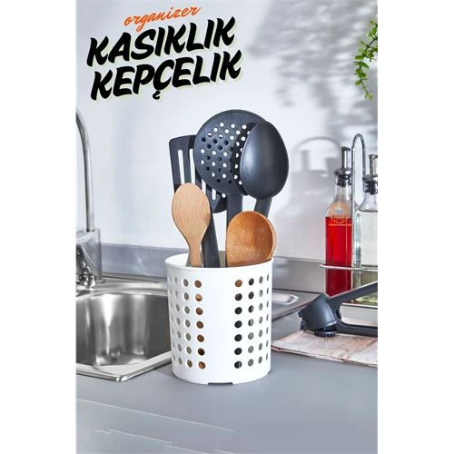 ModaCar Kaşıklık Kepçelik Organizer BEYAZ