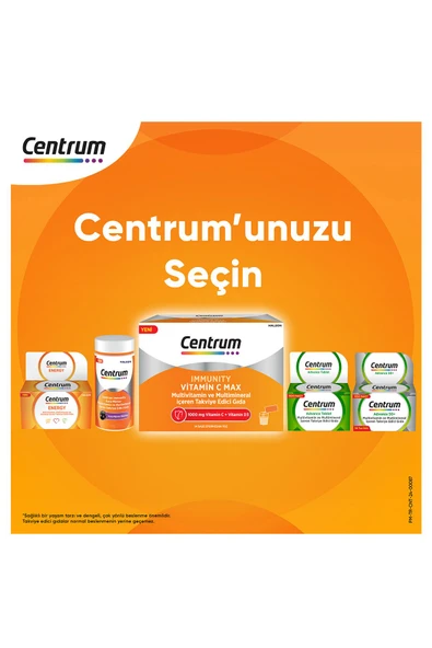 CENTRUM Immunity Vitamin C Max Efervesan Toz 14'lü Saşe - Resim 6