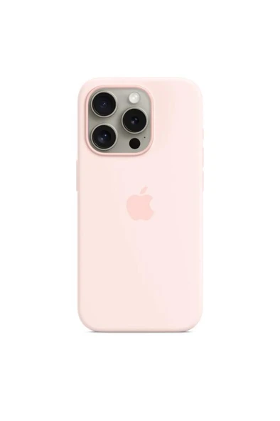 iPhone 15 Pro MagSafe Özellikli Silikon Uçuk Pembe Kılıf MT1F3ZM/A Outlet