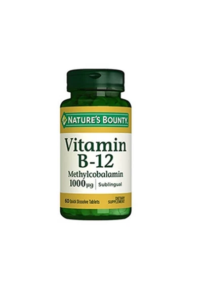 NATURE'S BOUNTY Vitamin B12 Methylcobalamin 1000mcg (nby101)