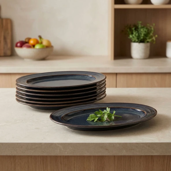 GÜRAL PORSELEN Valeron 2 Adet 29 Cm Kayık Tabak Reaktif  Oasis Vr 1131 ürün görseli 1