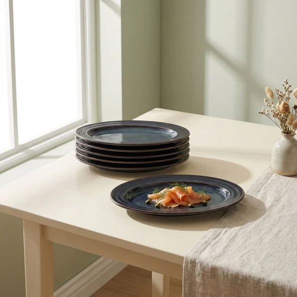 GÜRAL PORSELEN Valeron 2 Adet 29 Cm Kayık Tabak Reaktif  Oasis Vr 1131 - Resim 2