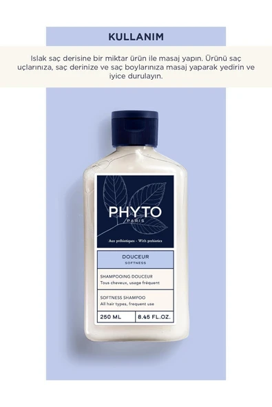 PHYTO Softness Tüm Saç Tipleri Için Günlük Bakım Şampuanı 250 ml - 2