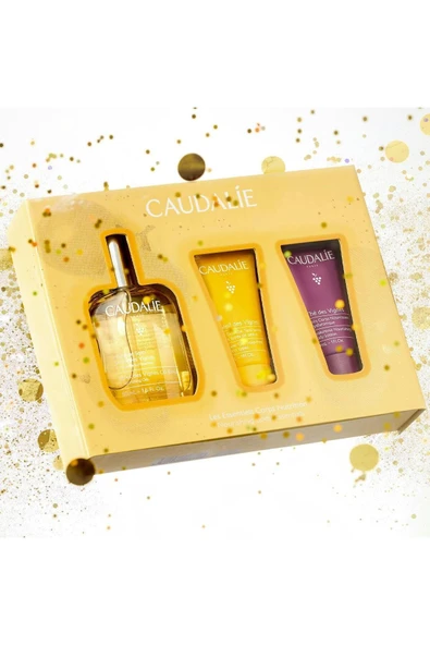 CAUDALİE Soleil des Vignes Elixir Yağ Seti-Elixir Yağ 50ml+Duş Jeli 30ml+Vücut Losyonu 30ml - 4