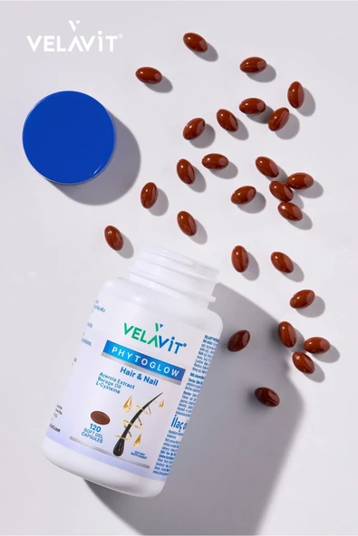 VELAVİT Phytoglow Hair & Nail 120 Soft Jel Kapsül - 7