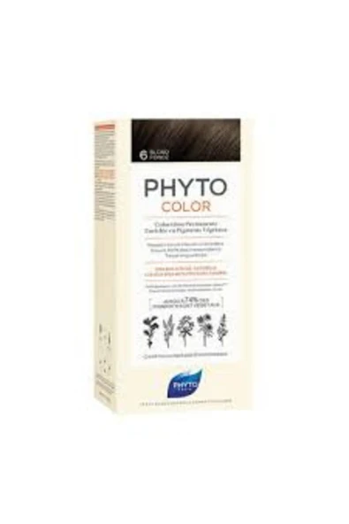 PHYTO Color 6 Koyu Kumral Bitkisel Saç Boyası Yeni Seri