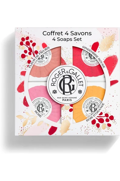 ROGER&GALLET COLLECTION 4 WELLBEING SOAPS