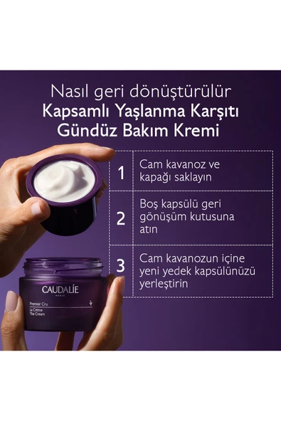 CAUDALİE Premier Cru Kapsamlı Bakım Kremi Yedek Kapsül 50 ml - 3