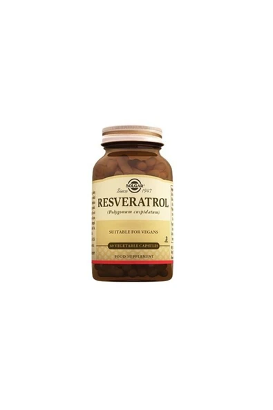 SOLGAR Resveratrol 60 Vegi Kapsül
