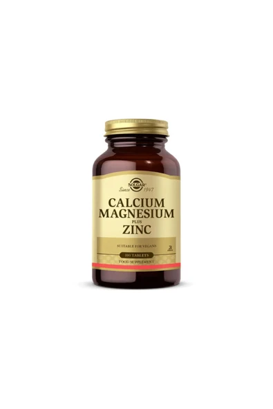 SOLGAR Kalsiyum Magnezyum Çinko 100 Tablet