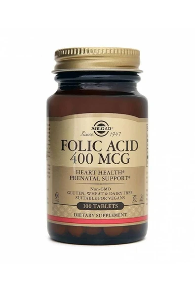 SOLGAR Folacin 400 Mcg 100 Tablet