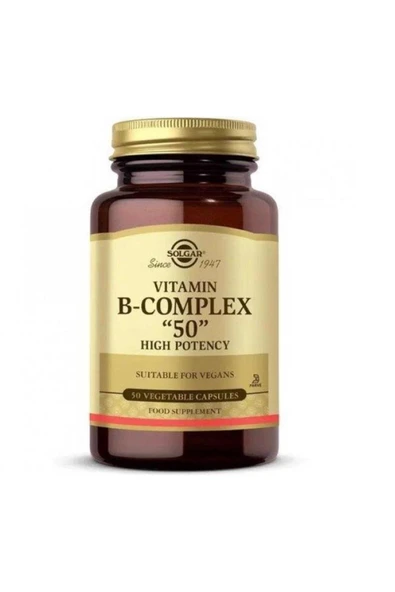 SOLGAR Vitamin B Complex 50mg 100 Kapsül