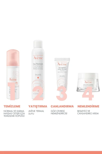 AVENE Normal ve Karma Hassas Ciltler için Temizleme Köpüğü 150 ml - 6