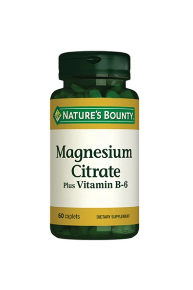 NATURE'S BOUNTY Magnesium Citrate Plus B6 60 Kapsül ürün görseli