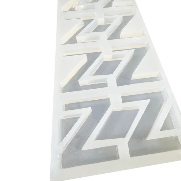 Epoksi Çoklu Silikon Kalıp Z Harfi Anahtarlık Reçine Seri Döküm Kalıbı 4 CM 10 Lu - Resim 4