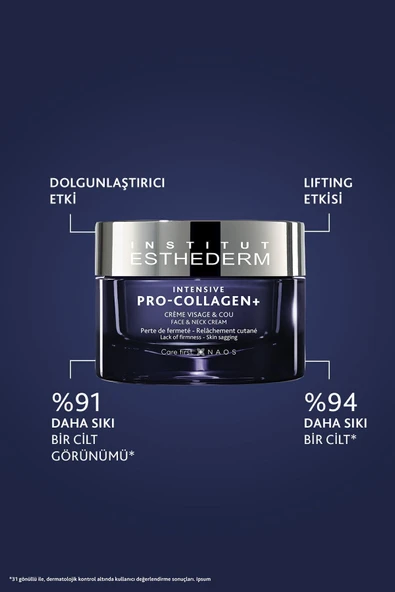 INSTİTUT ESTHEDERM Intensive Pro-Collagen+ Cream Yaşlanma ve Kırışıklık Karşıtı Lifting Etkili Sıkılaştırıcı Krem 50ML - 2