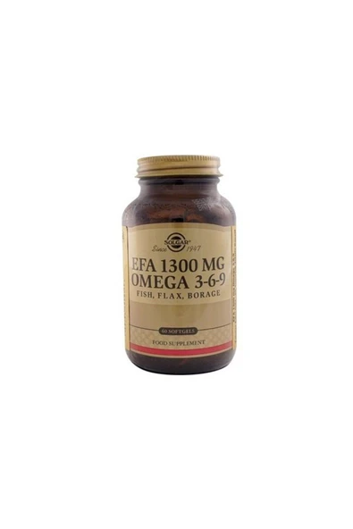 SOLGAR Omega 3-6-9 Efa 1300mg 60 Kapsül