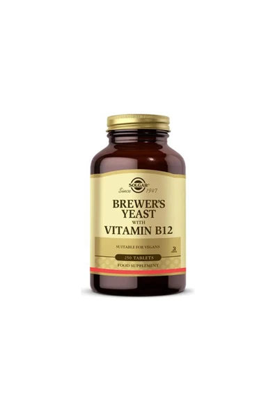 SOLGAR Brewer's Yeast With B12 250 Tablet - 1
