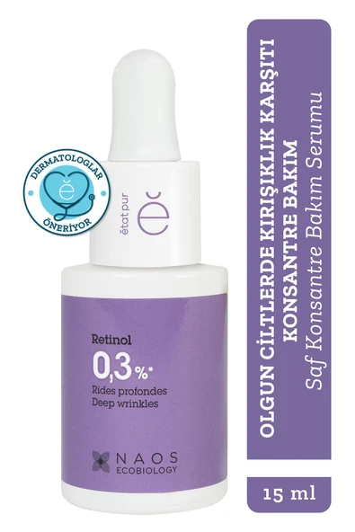 ETAT PUR Pure Active Retinol %0,3 Kırışıklık Karşıtı Saf Konsantre Bakım Serumu 15 ml ürün görseli