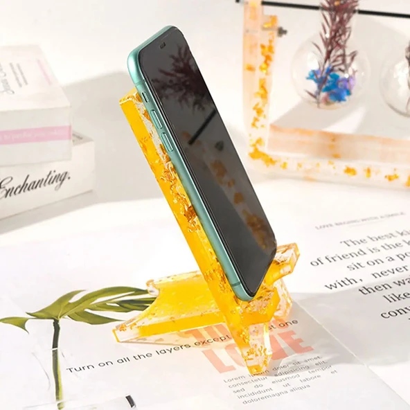 Epoksi Silikon Kalıp Telefon Tutacağı Telefon Tutma Standı Kalıbı - 3