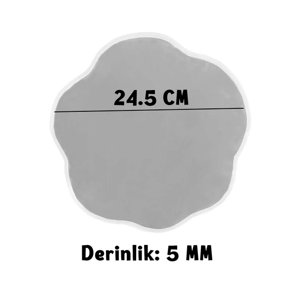 Epoksi Silikon Kalıp YERLİ Nişan ve Söz Tepsi Seti Kalıbı Papatya Model 2 Li - Resim 2