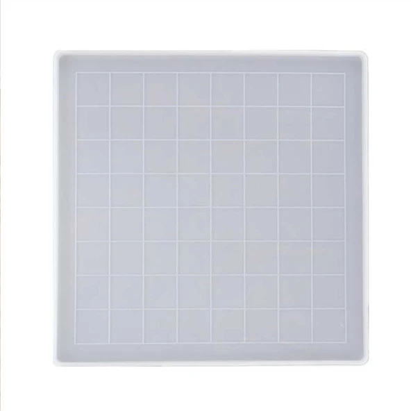 Epoksi Reçine Silikon Kalıp Satranç ve Dama Tahtası Kalıbı 28X28