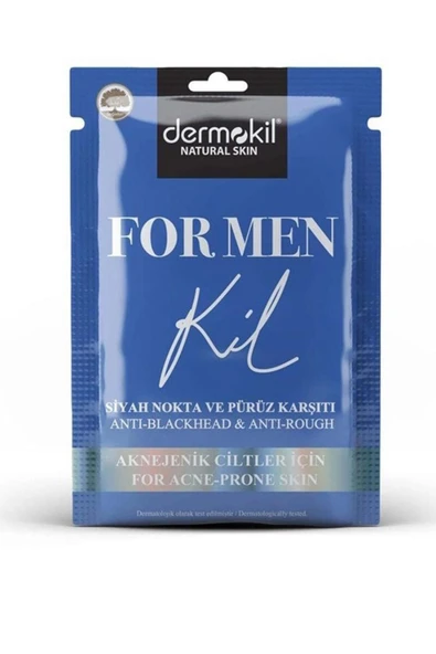 Dermokil Special For Men Gençler Için Maske Siyah Nokta Ve Sivilcelere Karşı Maske 15 Ml