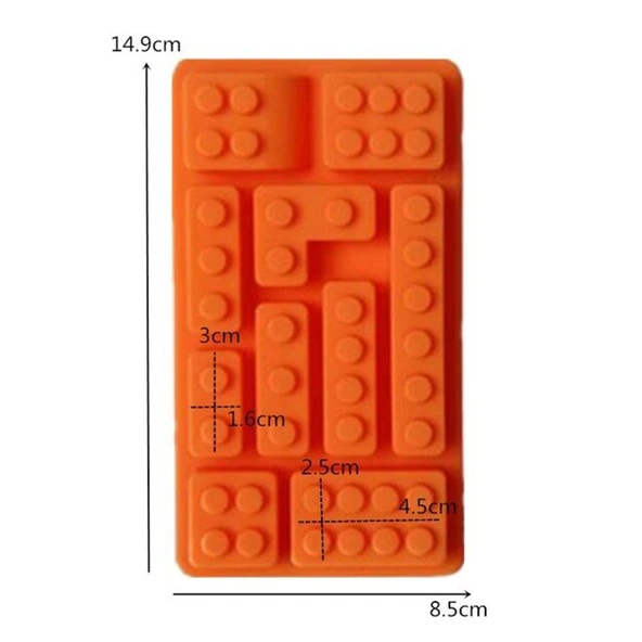 Silikon  Kalıp  Lego  10 Lu - 2
