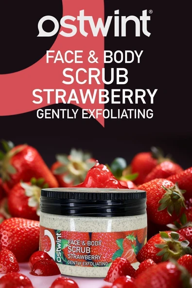 Ostwint Peeling Gel 300 Ml Strawberry Scrub 2 Adet - 3
