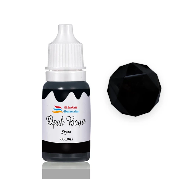 Epoksi Reçine Opak Boya Pigment Opak Epoksi Boyası 20 ML  Siyah - 1043