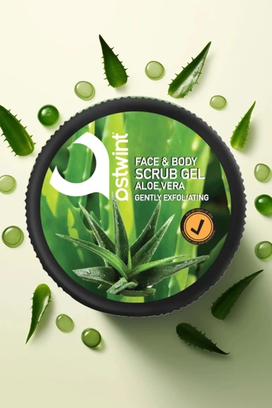 Ostwint Yüz Ve Vücut Peeling Scrub Aloe Vera 300ml Cilt Temizleyici Pürüssüzleştirici Dolaşımı Hızlandırıcı - 3