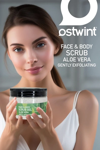Ostwint Yüz Ve Vücut Peeling Scrub Aloe Vera 300ml Cilt Temizleyici Pürüssüzleştirici Dolaşımı Hızlandırıcı - 2