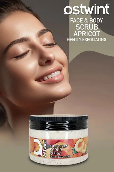 Ostwint Yüz Ve Vücut Peeling Scrub Kayısı 300ml Cilt Temizleyici Pürüssüzleştirici Dolaşımı Hızlandırıcı - 3
