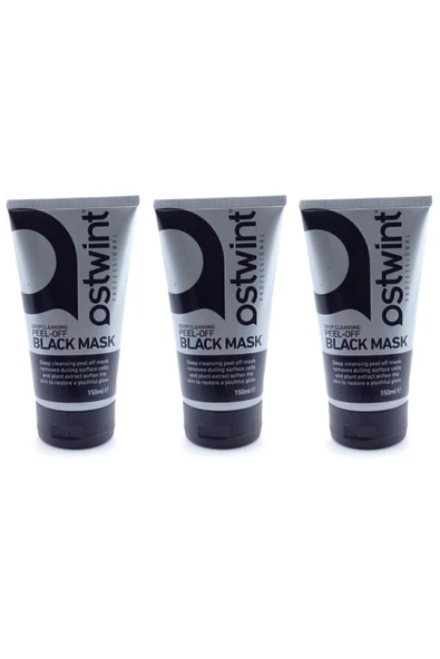 Ostwint Soyulabilir Siyah Maske 150 ml 3 Adet