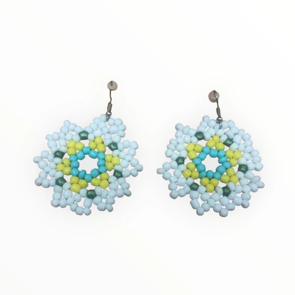 YILDIZ MODEL İŞLEME BONCUK KÜPE - 4