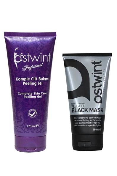 Ostwint Soyulabilir Siyah Maske 150ml & Cilt Yenileyici Peeling Jel 170 Ml