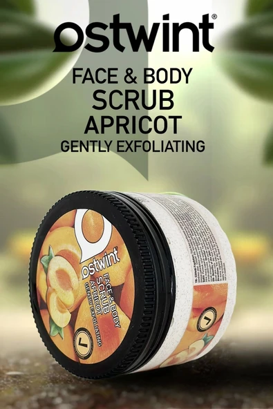 Ostwint Yüz Ve Vücut Peeling Scrub Kayısı 300ml Cilt Temizleyici Pürüssüzleştirici Dolaşımı Hızlandırıcı - 4