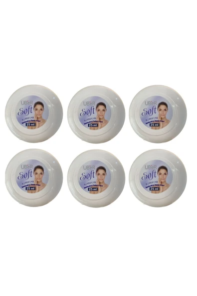 Uber Soft El/Yüz/Vücut Nemlendirici Bakım Kremi 25 ML (6 Adet)