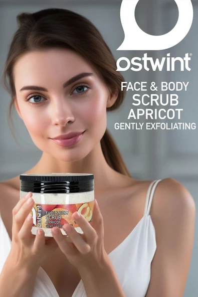 Ostwint Yüz Ve Vücut Peeling Scrub Kayısı 300ml Cilt Temizleyici Pürüssüzleştirici Dolaşımı Hızlandırıcı - 2