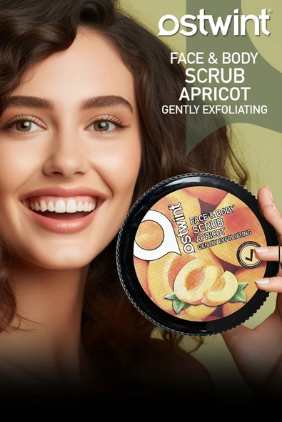 Ostwint Yüz Ve Vücut Peeling Scrub Kayısı 300ml Cilt Temizleyici Pürüssüzleştirici Dolaşımı Hızlandırıcı - 5