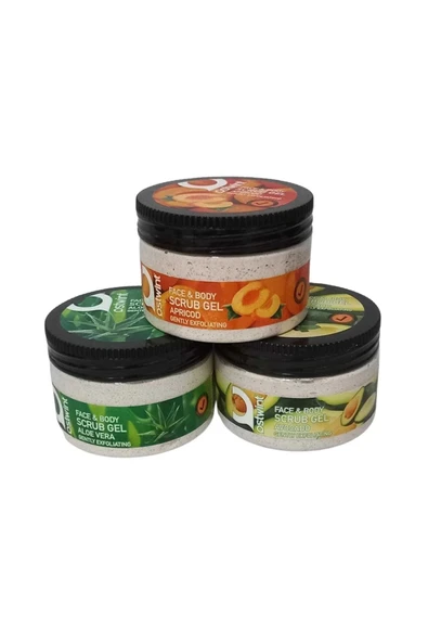 Ostwint Yüz Ve Vücut Scrub Jel 3'lü Set