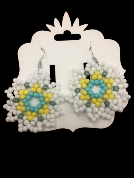 YILDIZ MODEL İŞLEME BONCUK KÜPE - 3