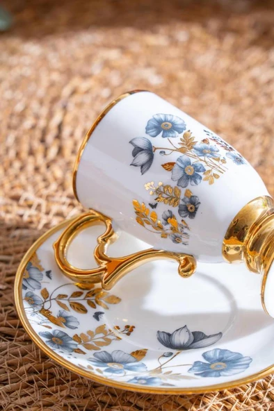 Acar KAI-07518 Parlin Siyah 6lı Kahve Fincan Takımı - 4