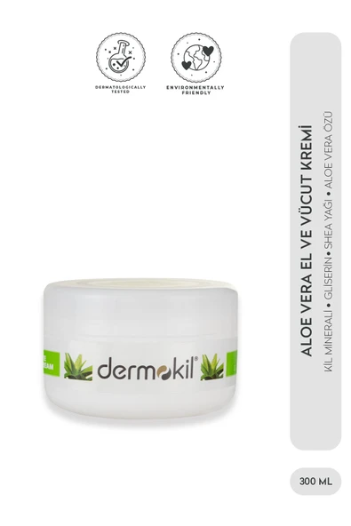 Dermokil El Ve Yüz Bakım Kremi Aloe Vera 300 ml
